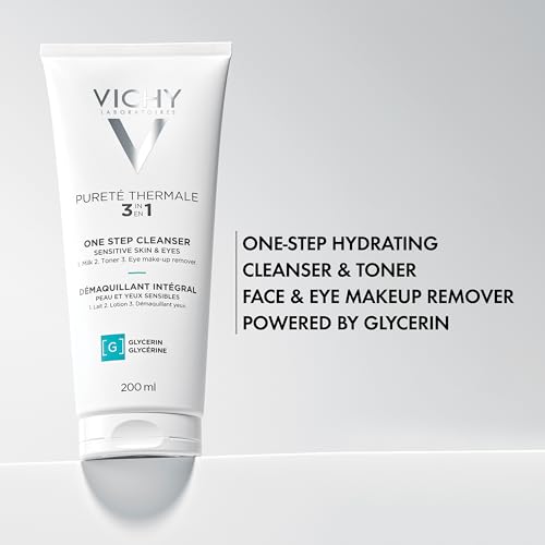 VICHY Pureté Thermale One Step Cleanser for Sensitive Skin, 6.7 Fl. Oz