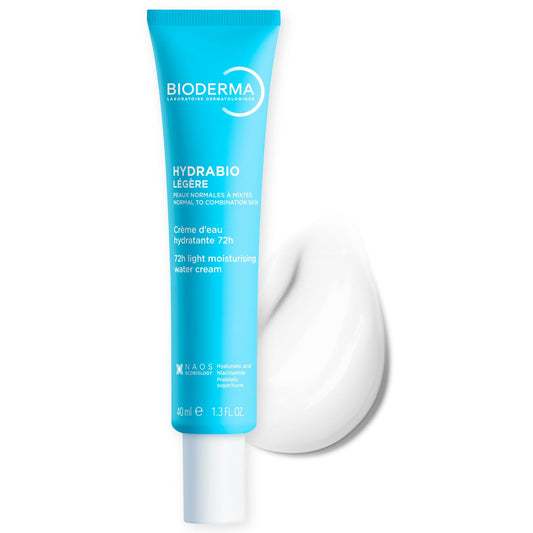 Bioderma Hydrabio Face Cream, Gel Cream Moisturizer, Provides Radiance, Lightweight Face Moisturizer for Normal to Combination Sensitive Skin, 1.33 Fl Oz (Pack of 1)