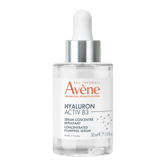 Avène Hyaluron ACTIV B3 Concentrated Plumping Serum, Light-weight hydrating serum, powered by Niacinamide + Pure Hyaluronic Acid, Firms & Plumps the skin for a healthy complexion 1 oz