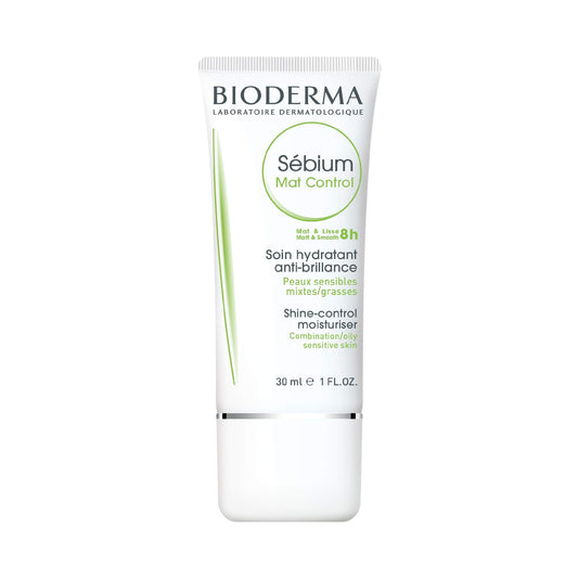 Bioderma Sébium Mat Control Cream, Mattifying and Moisturizing Daily Cream for Combination to Oily Skin, 1 Fl Oz