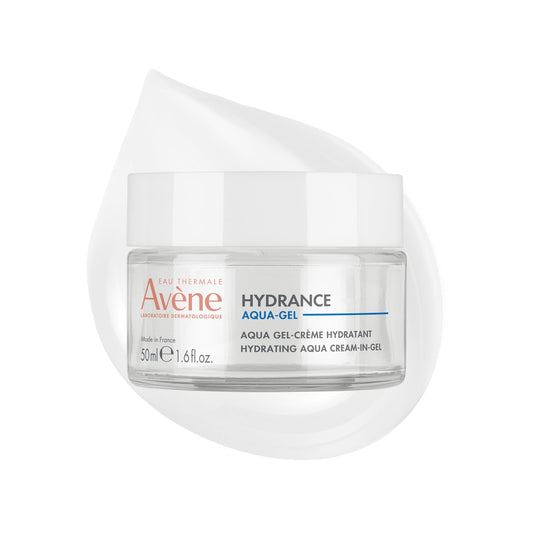 Avène Hydrance Hydrating Aqua-Gel Cream, Face Moisturizer For Normal to Dry, Dehydrated Sensitive Skin, 72 Hour Hydration with Hyaluronic Acid & Aloe, Hydration Powerhouse, Non-Comedogenic